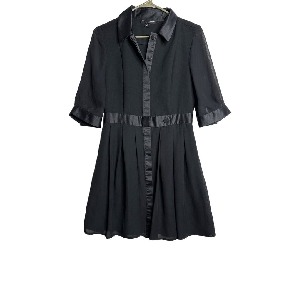 Jonathan Saunders Stunning Black Mini Dress Wednesday Addams Whimsigoth Grunge